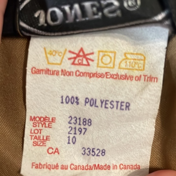 2/$25 90’s Jones Designs Leopard Print Skirt Size 10 - Picture 14 of 14